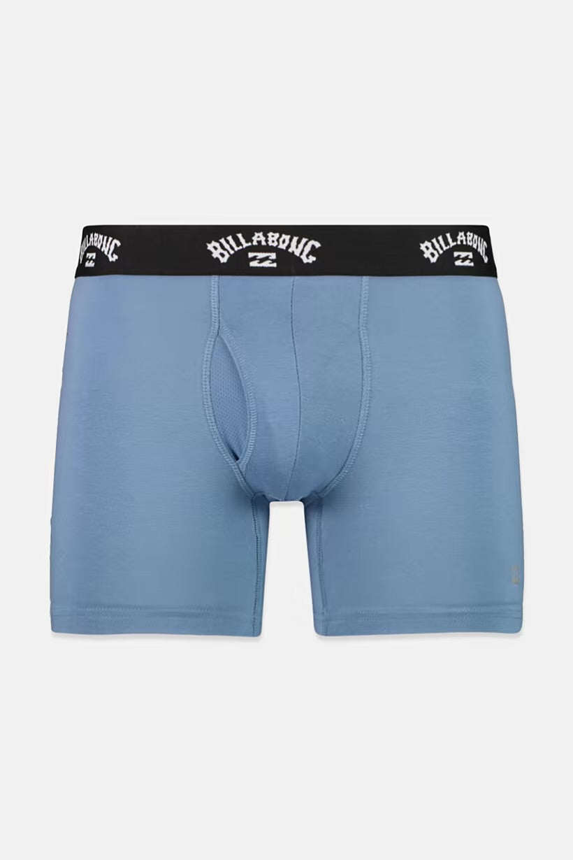 Combo de 3 Boxers Briefs Billabong 🏄🏽‍♂️ Tela de algodón stretch color Negro, azul y gris Talla M