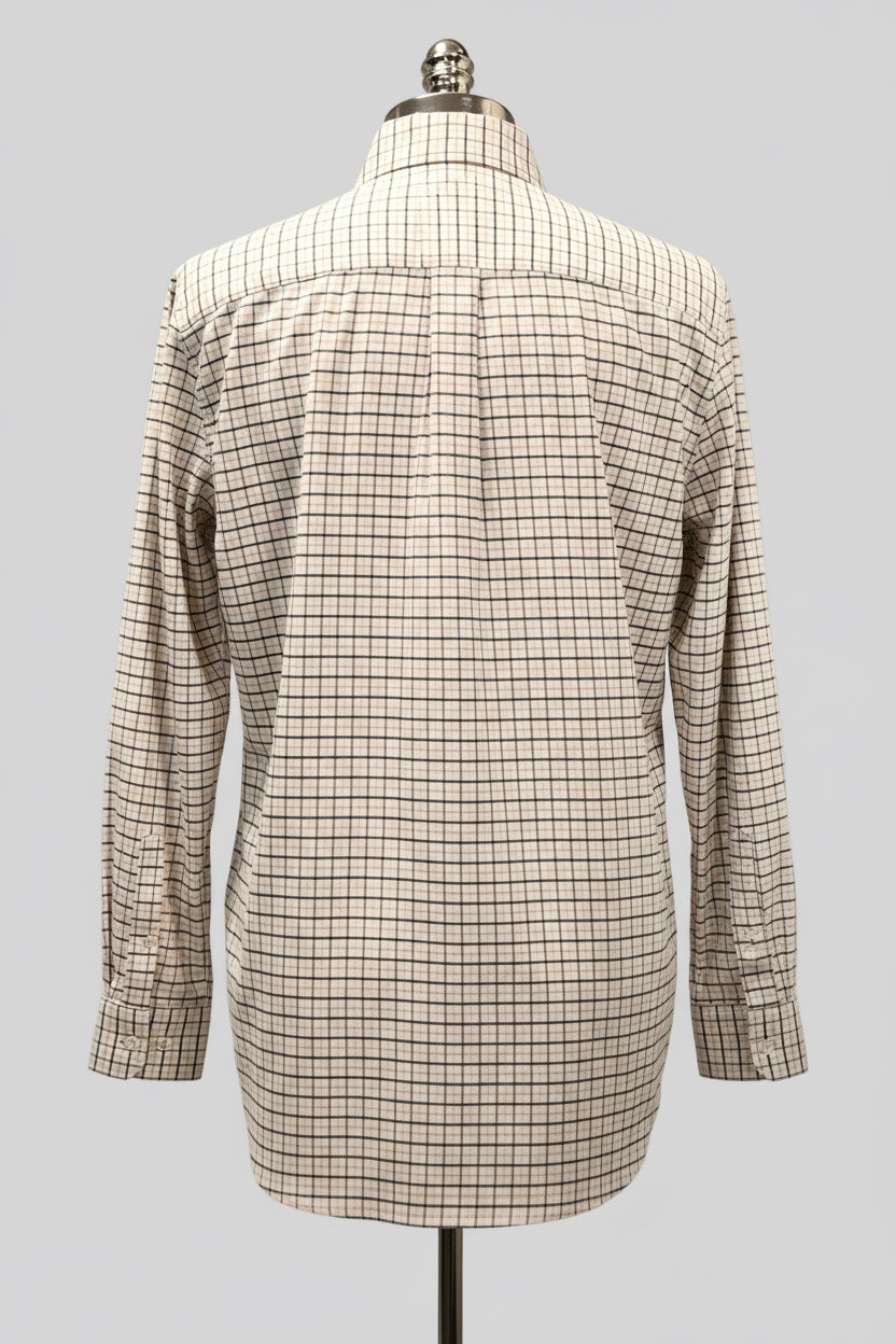 Camisa Polo Ralph Lauren 🏇🏼 Oxford color blanco de cuadros en rosado y negro Talla M Entalle Clásico (ver descripción)