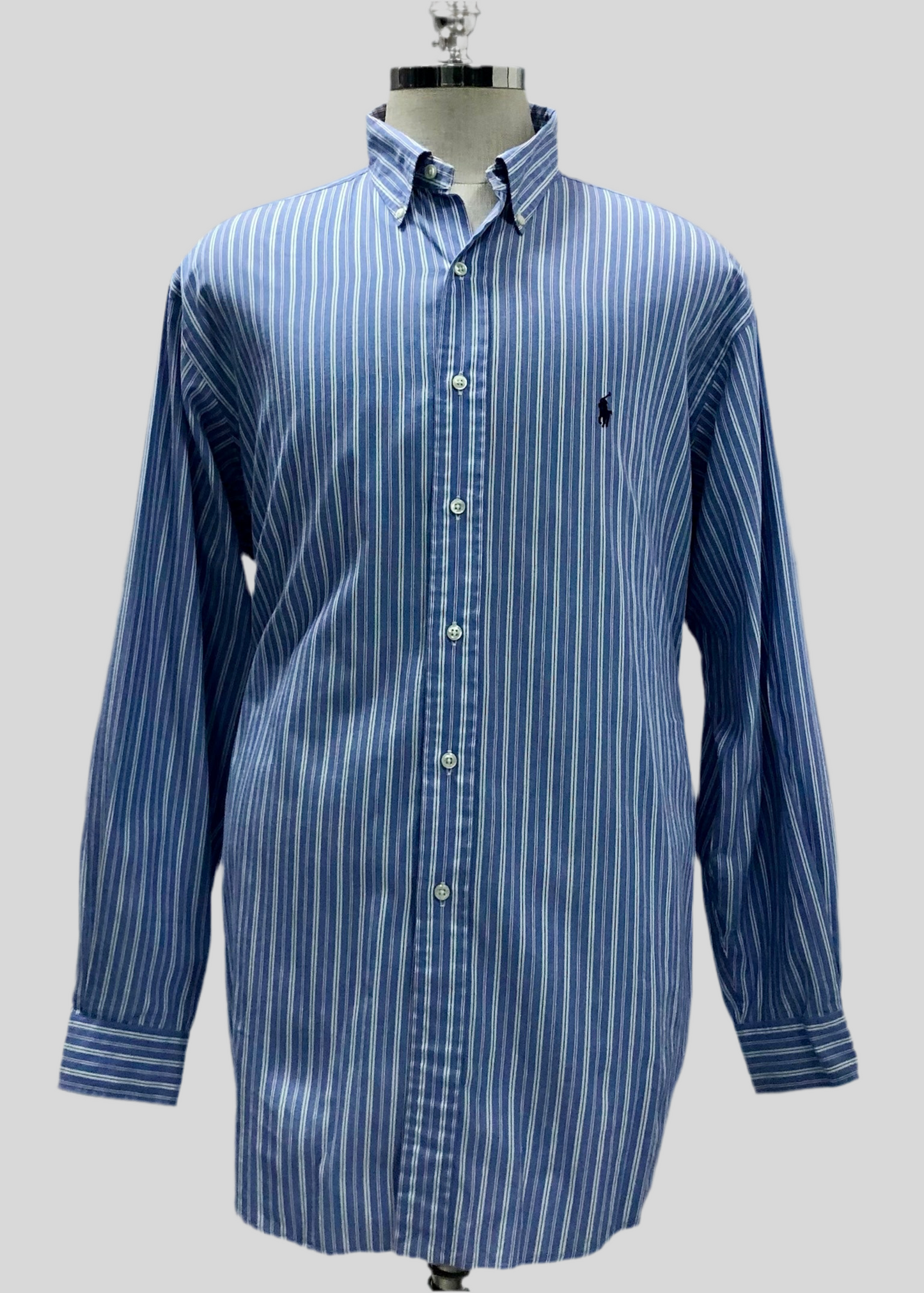 Camisa de botones Polo Ralph Lauren 🏇🏼 de rayas en color azul, rojo y blanco Talla XL Entalle Regular