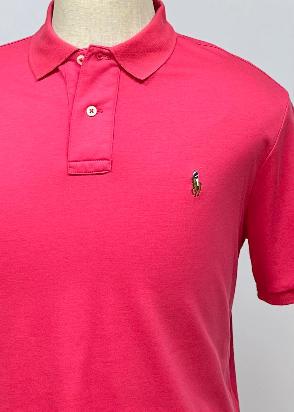 Camiseta Polo Ralph Lauren 🏇🏼color rosado magenta Talla S Entalle Regular