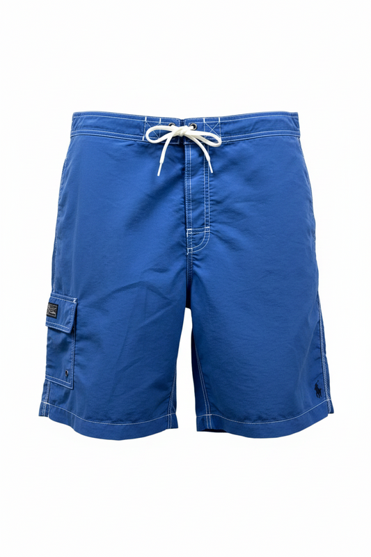 Short de baño Polo Ralph Lauren 🏇🏼color azul y logo bordado en color azul navy talla L
