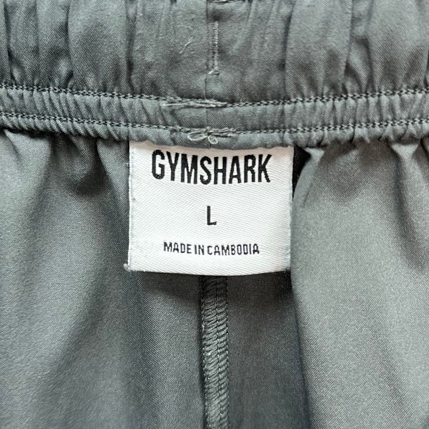 Short Deportivo Gymshark 🏋🏼‍♂️ Tela performance color gris oscuro talla L