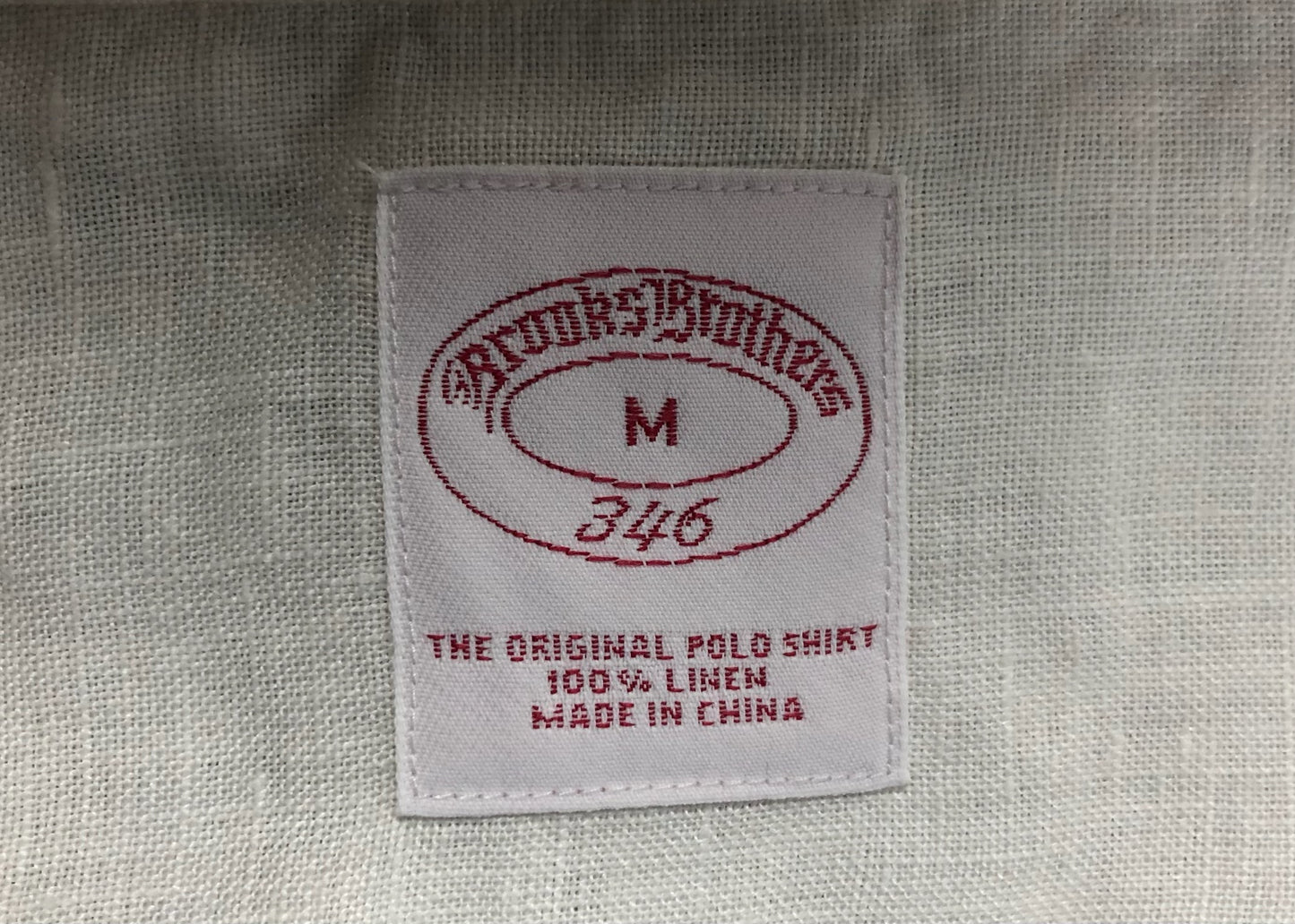 Camisa Brooks Brothers 🐑 De lino color blanco Talla L Entalle Regular