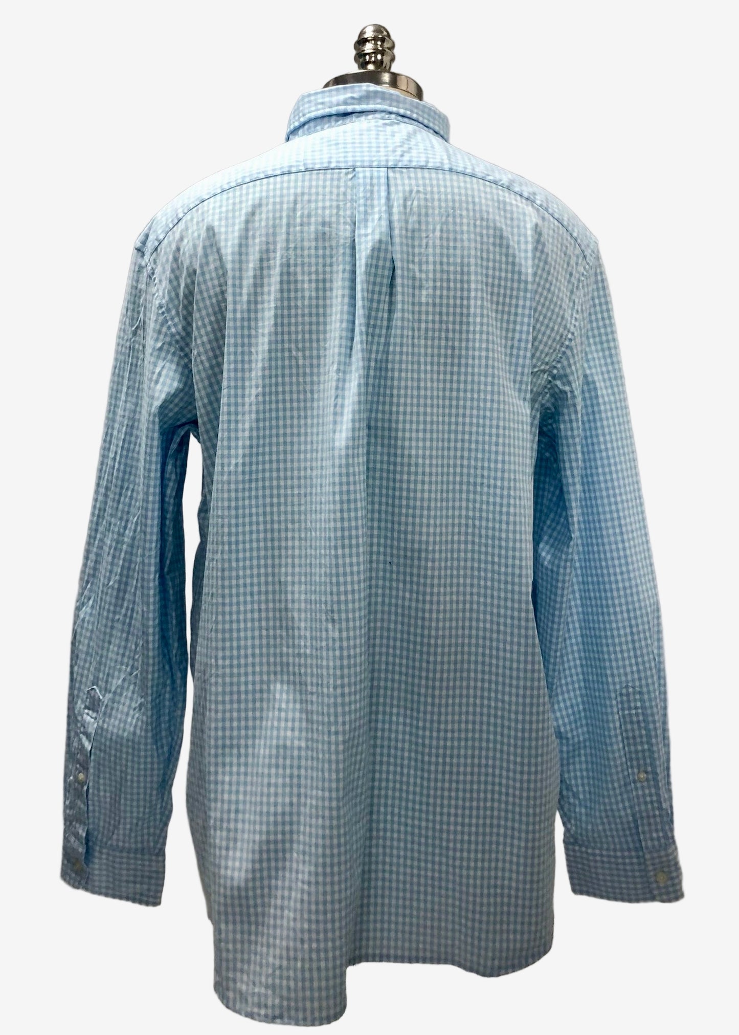 Camisa de botones Vineyard Vines 🐳 de cuadros gingham en color celeste y blanco Talla XL Entalle Clásico