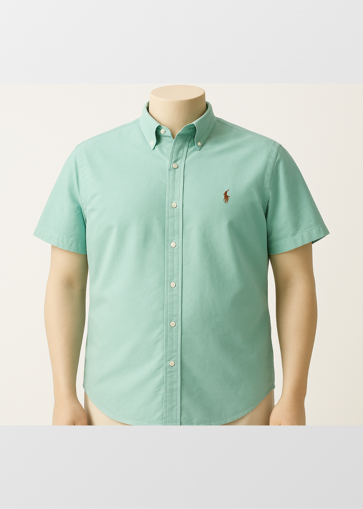 Camisa de botones Polo Ralph Lauren 🏇🏼 Oxford Color verde menta Talla XXL Entalle Regular