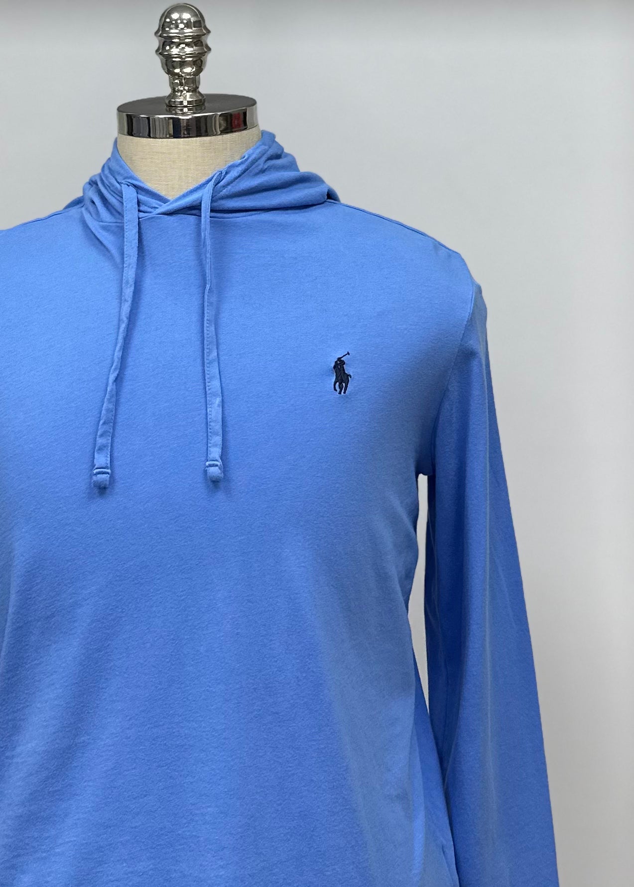 Sueter Jersey con capucha Polo Ralph Lauren 🏇🏼 color celeste Talla M