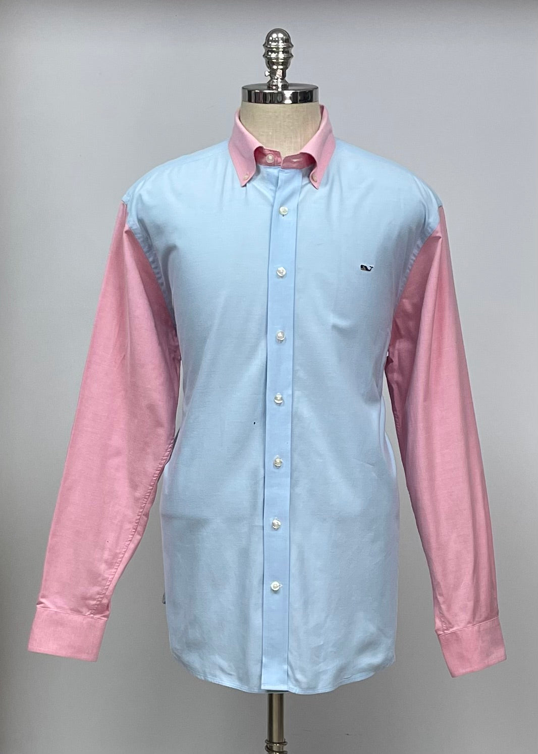 Camisa de botones Vineyard Vines 🐳 Oxford con franjas multicolor Talla XL Entalle Slim Fit