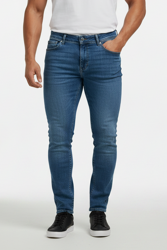 Pantalón jeans Aeropostale color azul claro Talla 32x32 Corte Slim Straight Fit