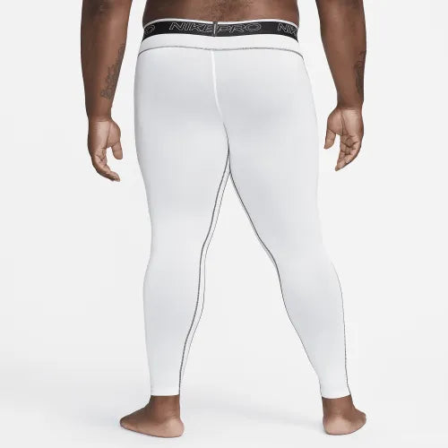 Mallas de entrenamiento Nike ✔️ Pro Dri-FIT para hombre en Color blanco y cintura en negro Talla L, XL y XXL