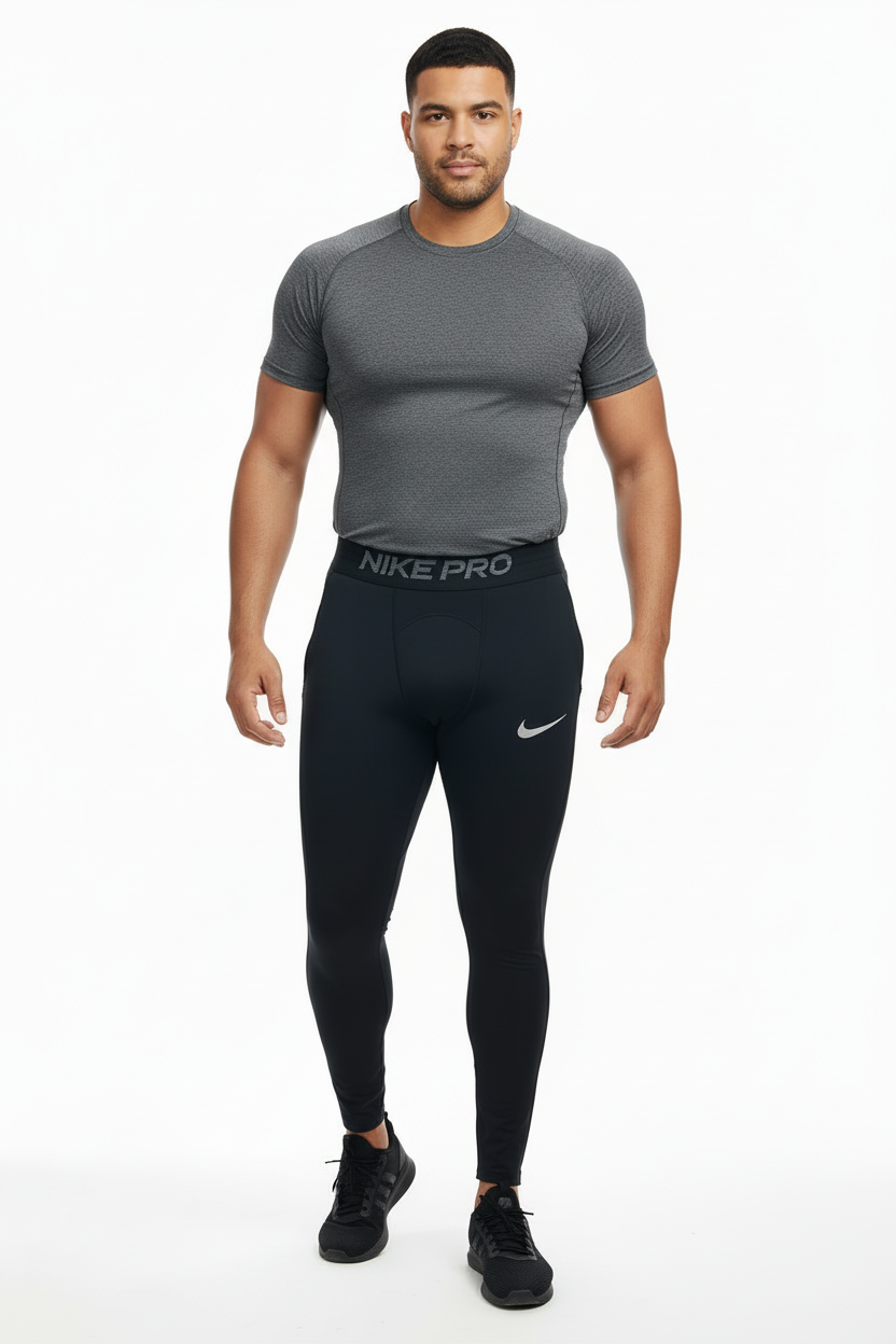 Malla de entrenamiento licra Nike ✔️ Pro Dri-FIT para hombre en Color negro cintura negro Talla S