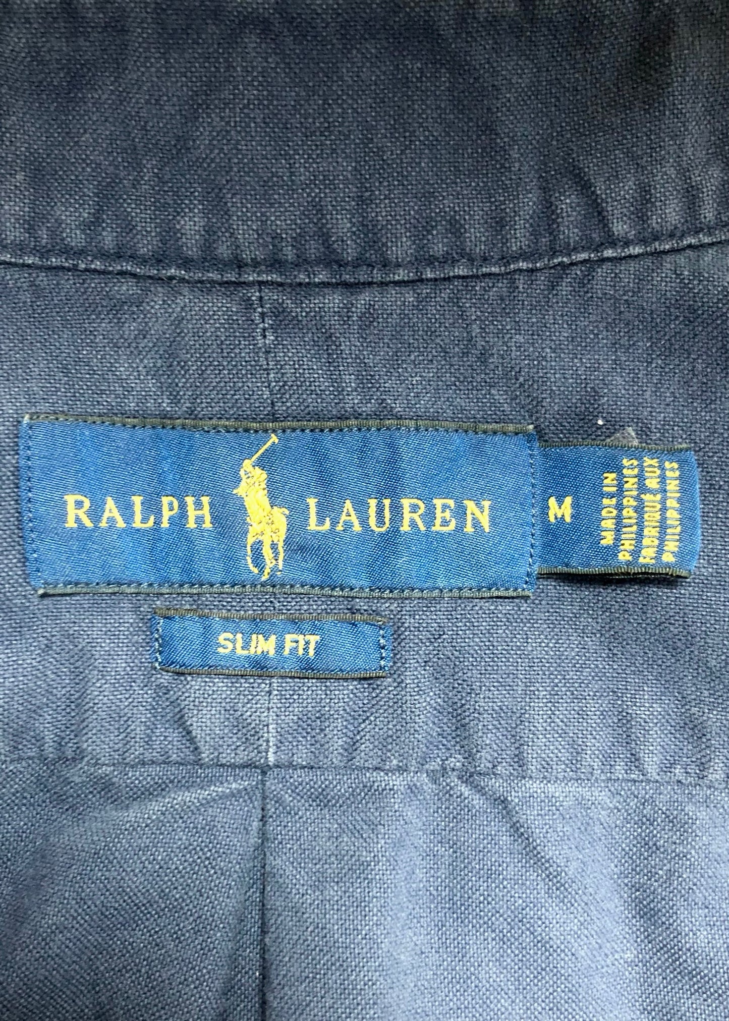 Camisa de botones Polo Ralph Lauren 🏇🏼 en color azul navy Talla M Entalle Slim Fit