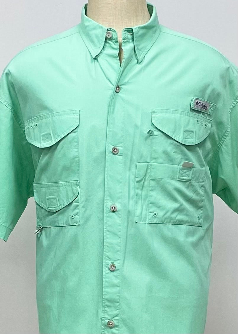 Camisa Columbia 🔹color vede con Omni Shade Manga corta Talla L