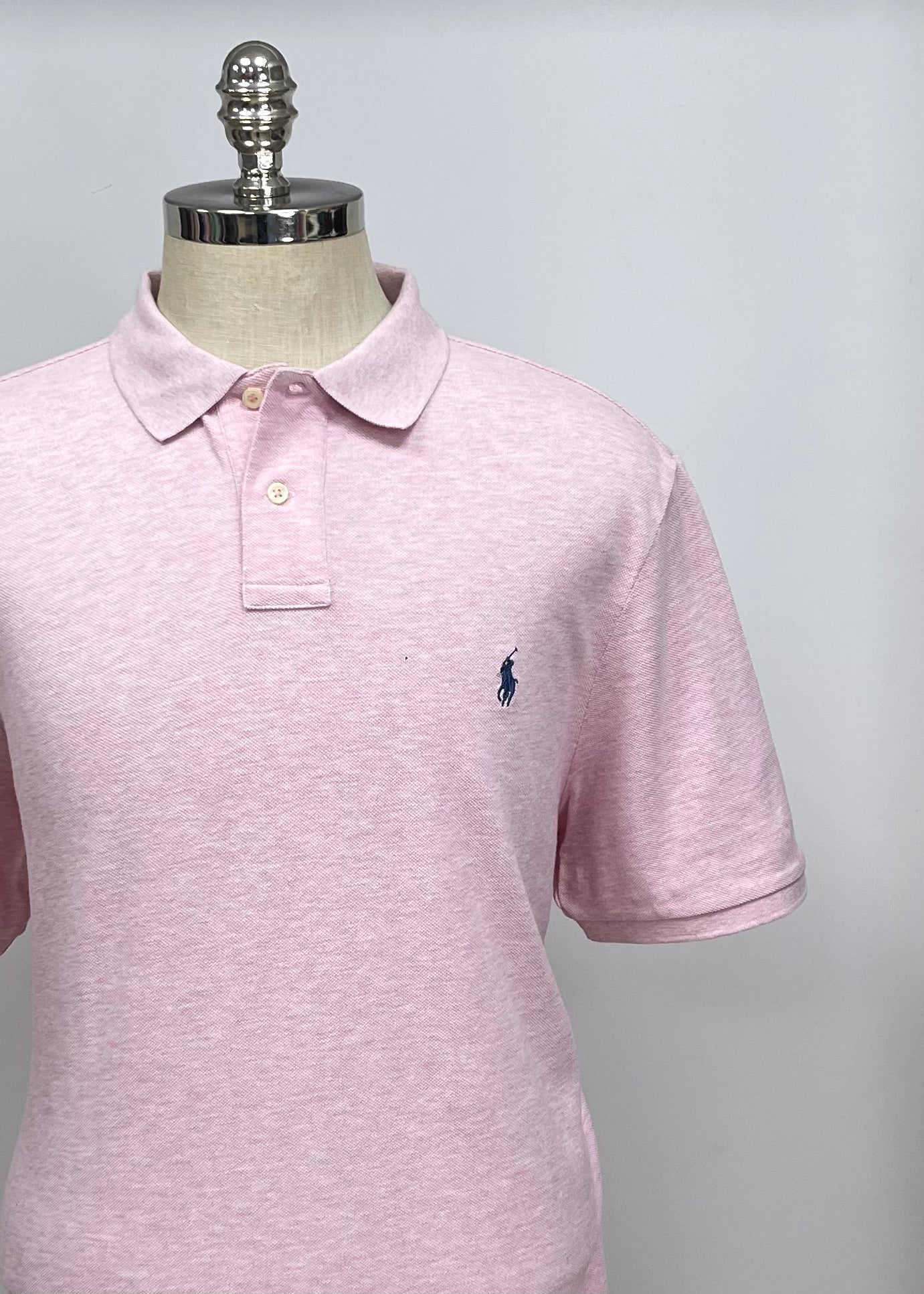 Camiseta Polo Ralph Lauren 🏇🏼color rosado claro Talla XL Entalle Clásico