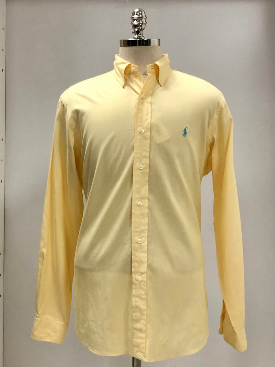 Camisa de botones Polo Ralph Lauren 🏇🏼 en color amarillo claro Talla L Entalle Clásico (ver descripción)