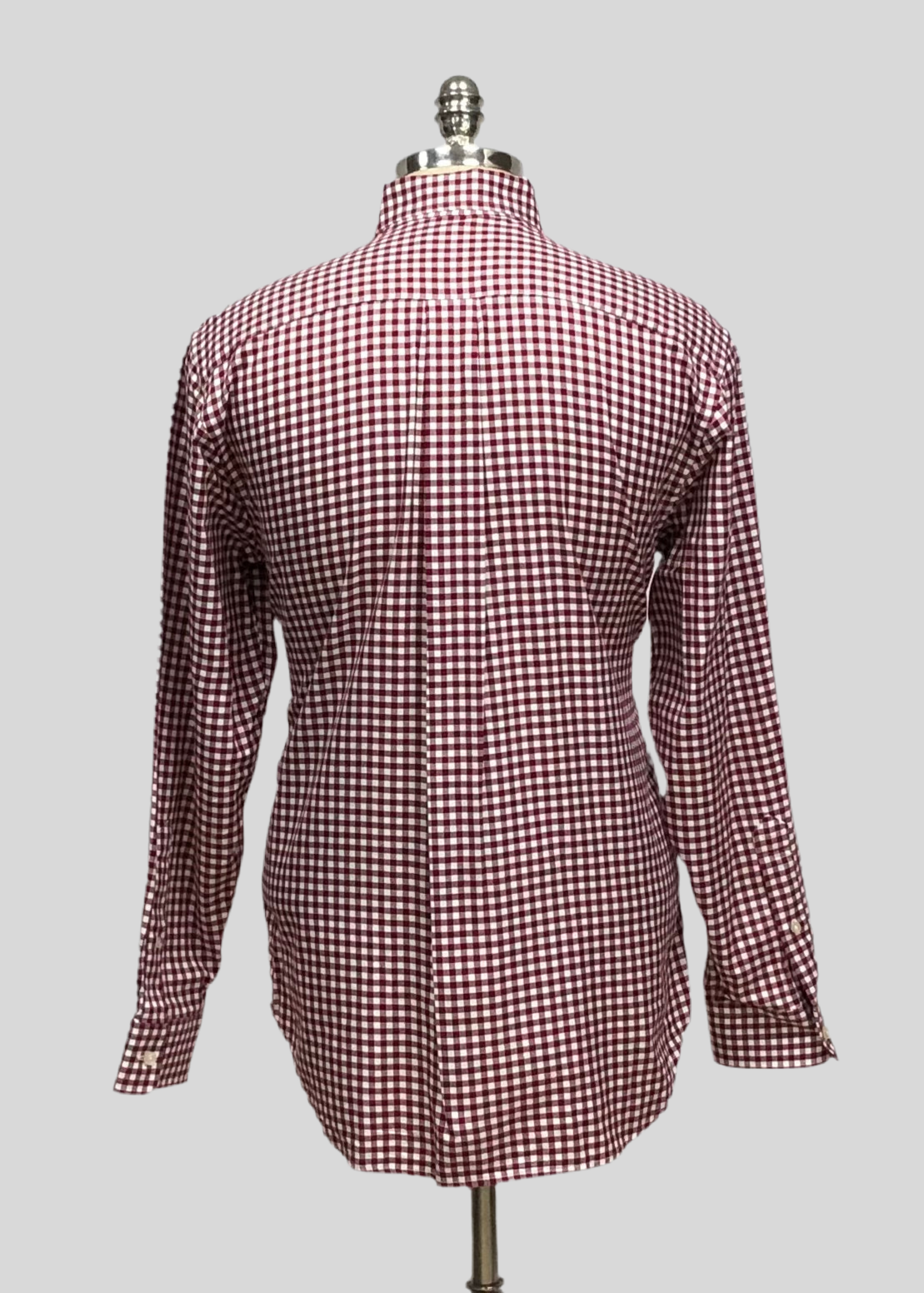 Camisa Vineyard Vines 🐳 con patron de cuadros gingham en color rojo oscuro y blanco Talla L Entalle Regular