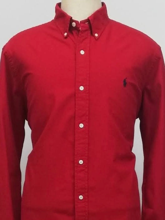 Camisa de botones Polo Ralph Lauren 🏇🏼 De Cordoroy en color rojo Talla XL Entalle Clásico