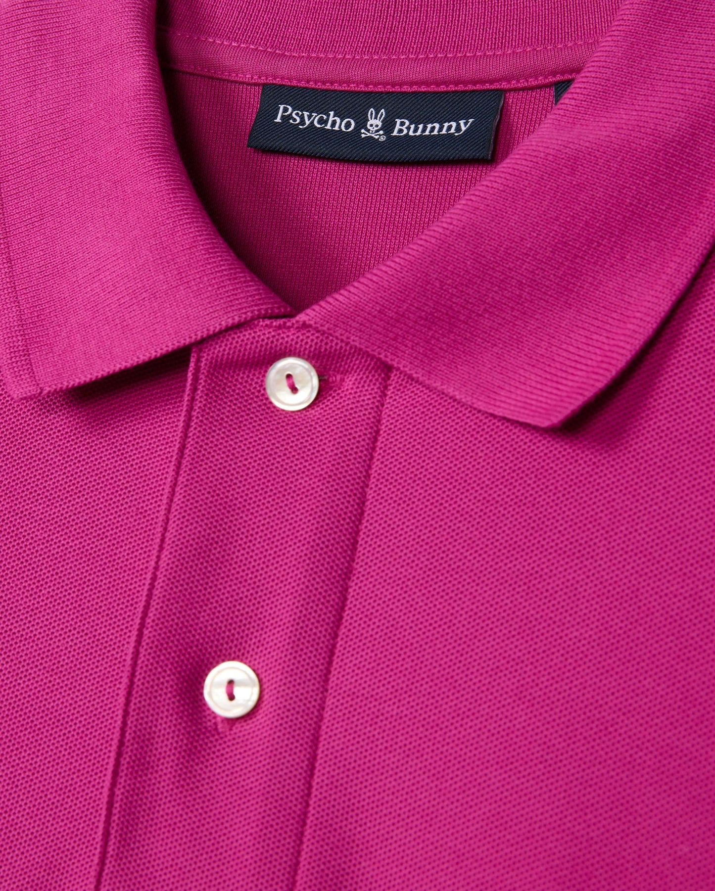 Camiseta Polo Psycho Bunny 🐰  color rosado intenso clásico Talla XL Entalle Regular