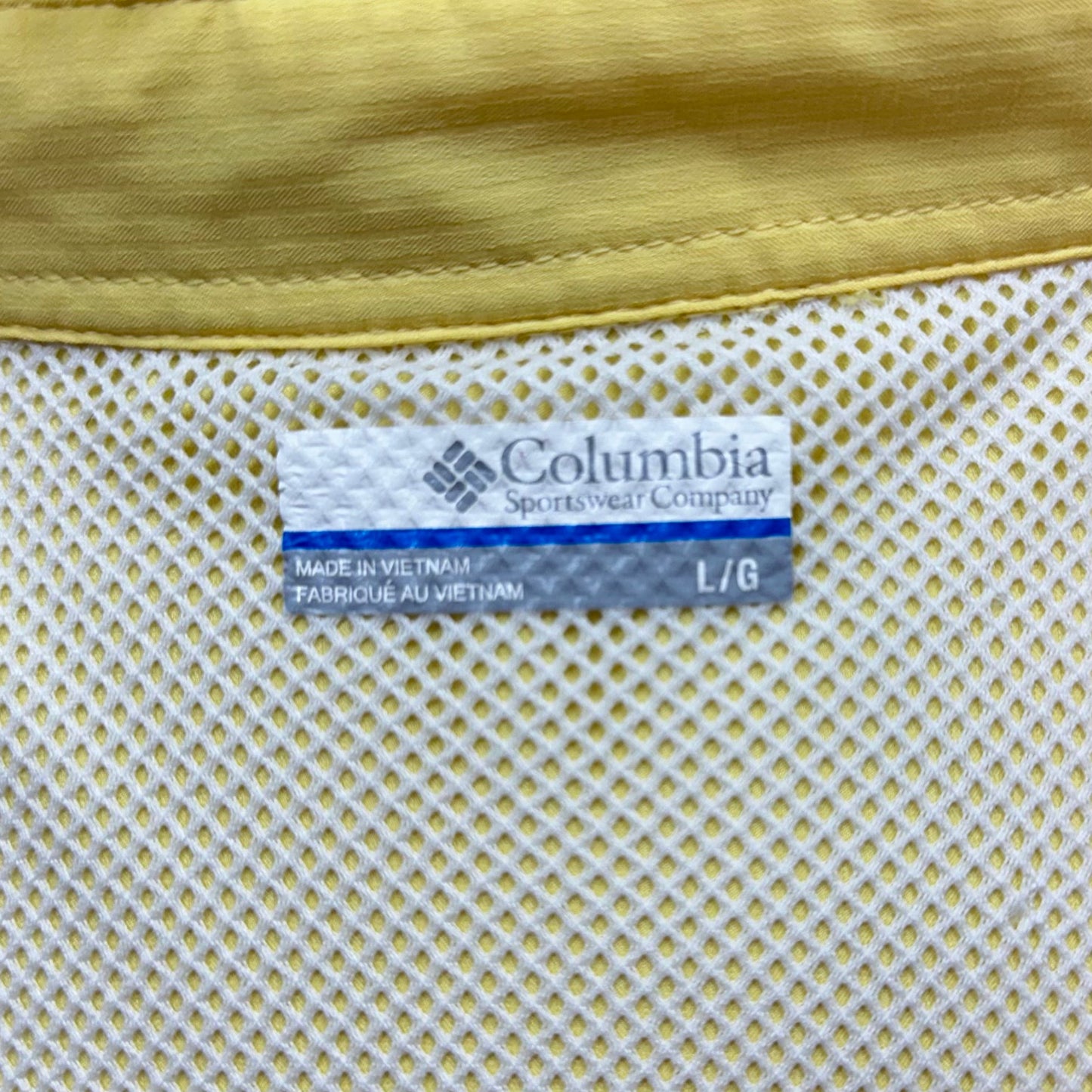 Camisa Columbia 🔹color amarillo con Omni Shade Manga corta Talla L