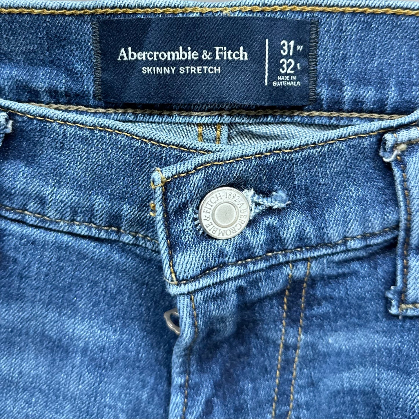 Pantalon jeans Abercrombie & Fitch 🇺🇸 color azul Talla 31x32 Corte Skinny