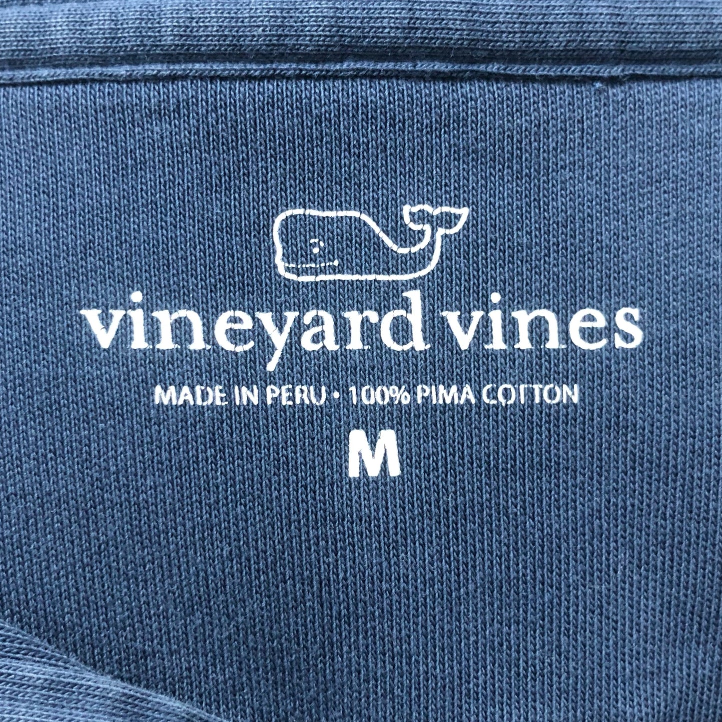 Sueter Jersey Vineyard Vines 🐳 color azul navy Tela algodón Pima Talla M