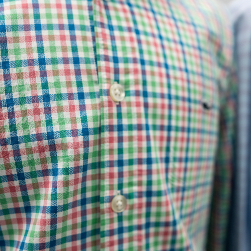 Camisa de botones Vineyard Vines 🐳 de cuadros en color azul, turquesa y blanco Talla M Entalle Slim Fit