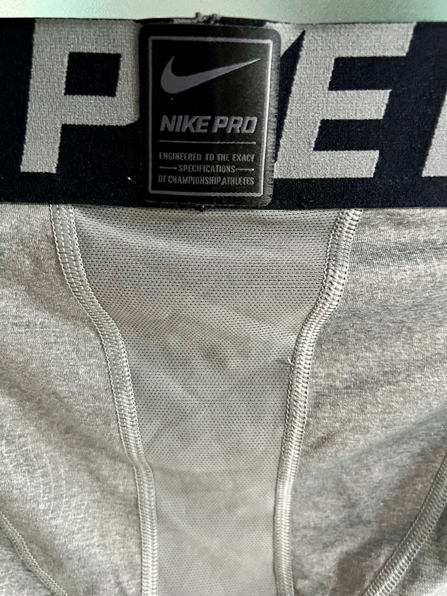 Mallas de entrenamiento licra Nike ✔️ Pro Dri-FIT 3/4 para hombre en Color gris Talla S