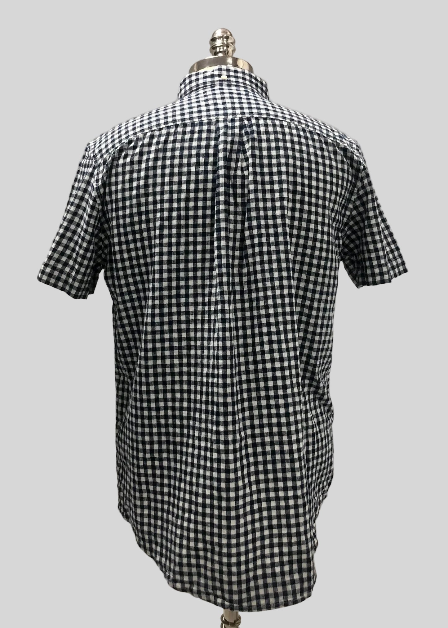 Camisa de botones Tommy Hilfiger 🇺🇸 de cuadros gingham en color negro y blanco Talla M Entalle Regular