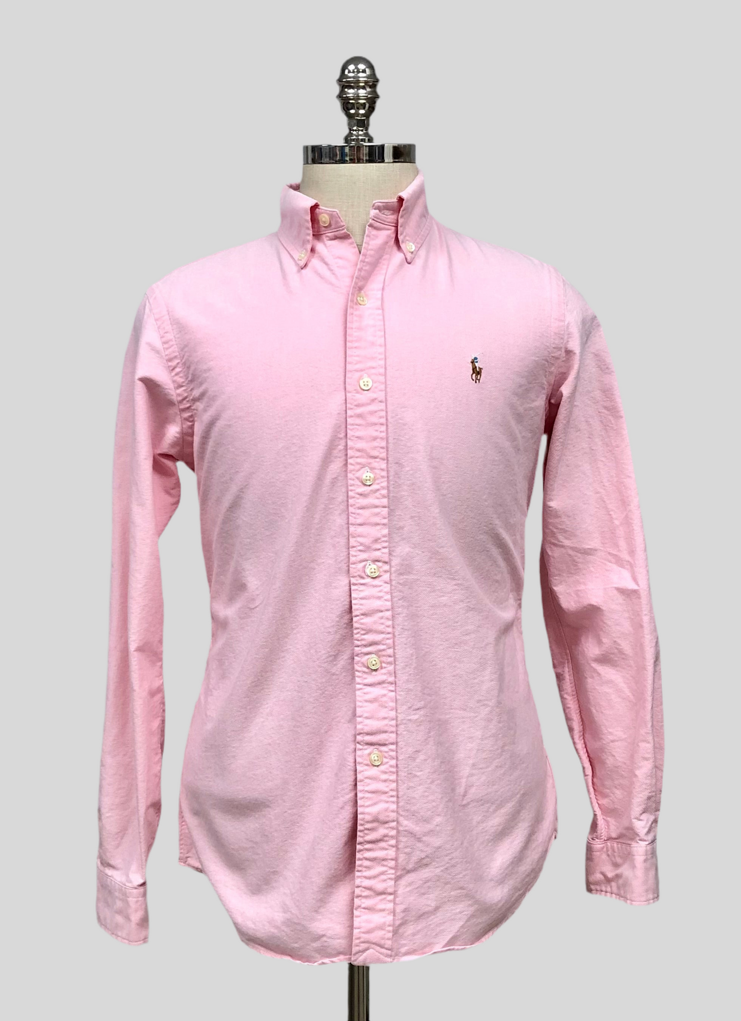 Camisa de botones Polo Ralph Lauren 🏇🏼 Oxford en color rosado claro Talla XXL Entalle Clásico