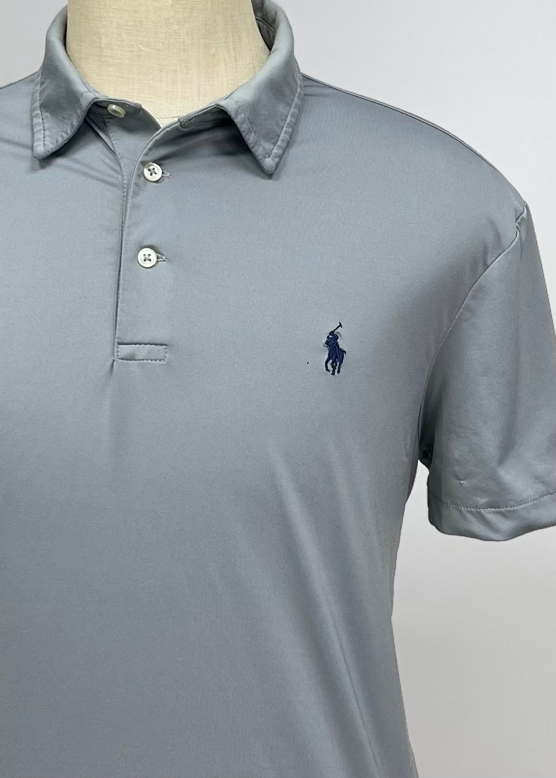 Camiseta Polo Ralph Lauren 🏇🏼 Color gris Talla L Entalle Regular (ver descripción)