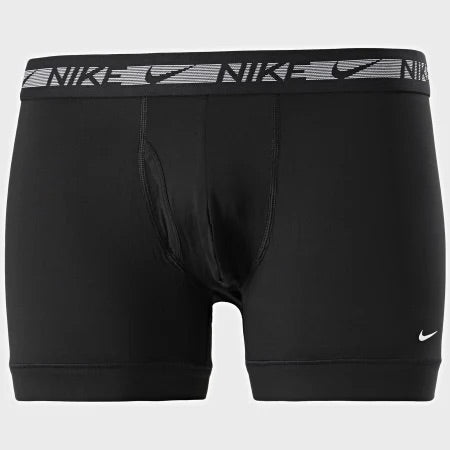 Paquete de 3 Calzoncillos tipo Boxer Nike Dri-Fit Ultra Stretch Micro - Tela dry-fit en color negro Talla XXL