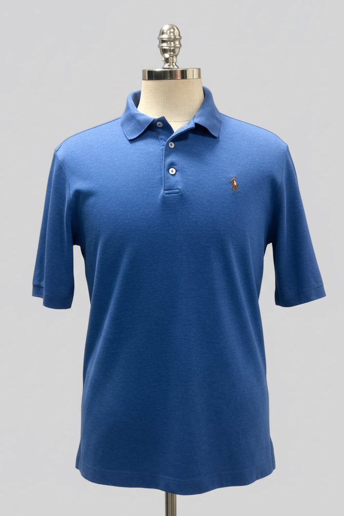 Camiseta Polo Ralph Lauren 🏇🏼Tela Pima color azul Talla L Entalle Clásico