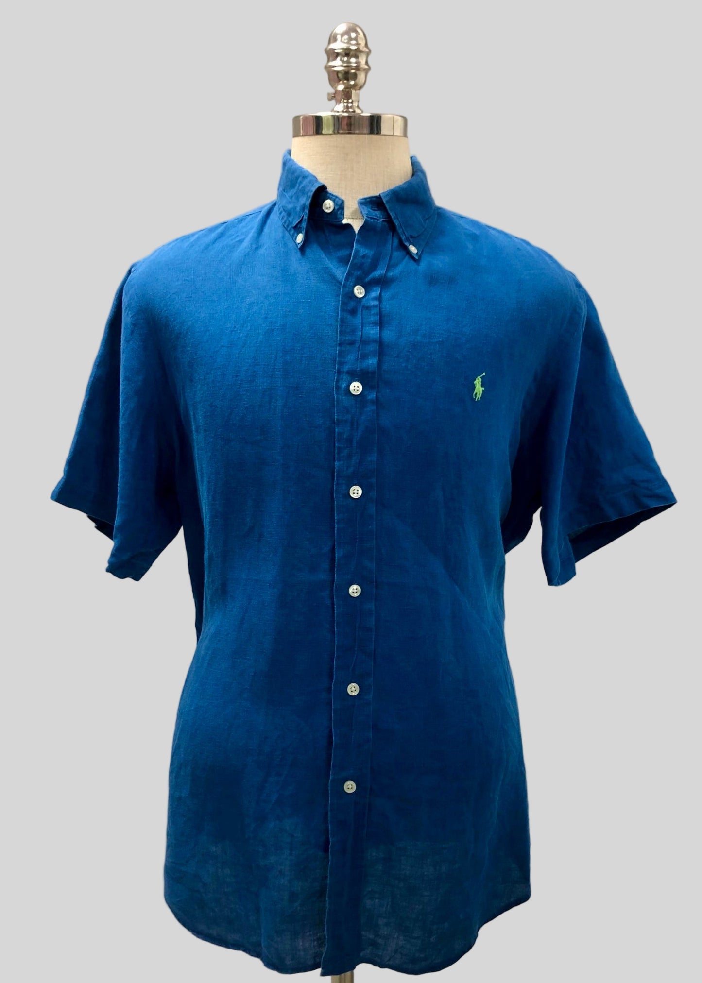 Camisa de botones Polo Ralph Lauren 🏇🏼 De lino en color azul navy Talla L Entalle Regular