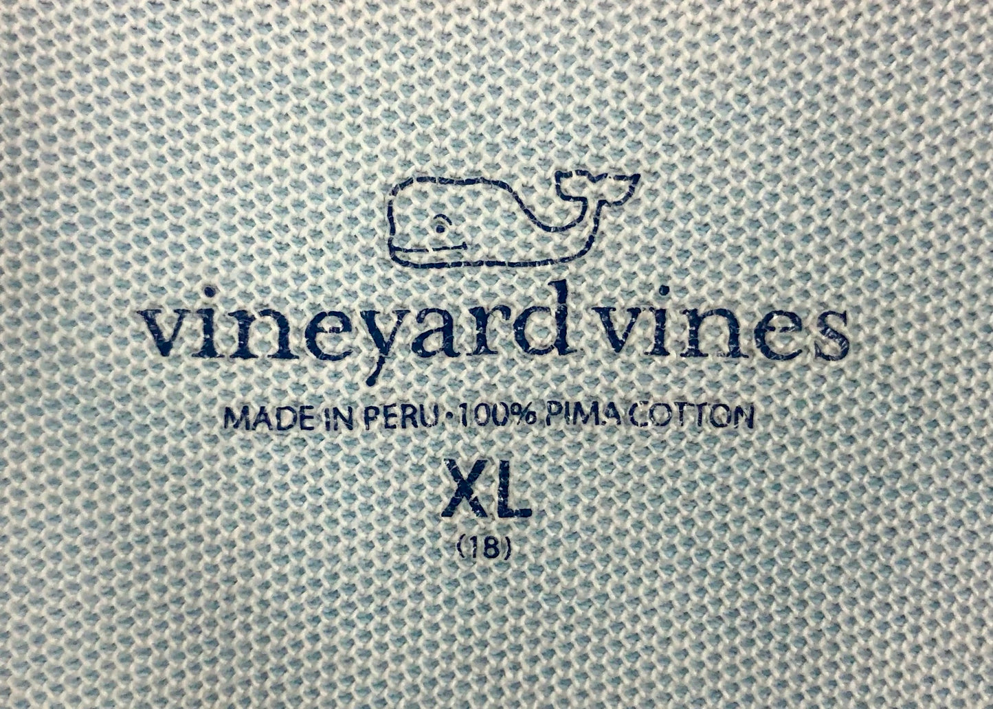 Sueter Jersey de niño o niña Vineyard Vines 🐳 color rosado claro con logo azul navy Talla XL