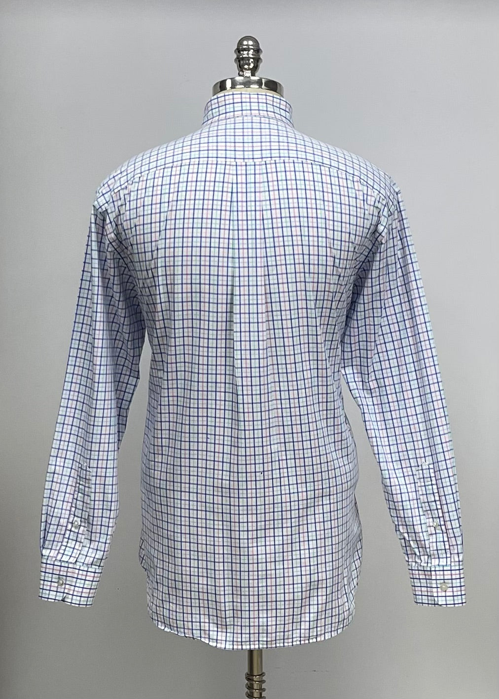 Camisa de botones Vineyard Vines 🐳 color blanco de cuadros en color verde, azul y rosado Talla L Entalle Regular