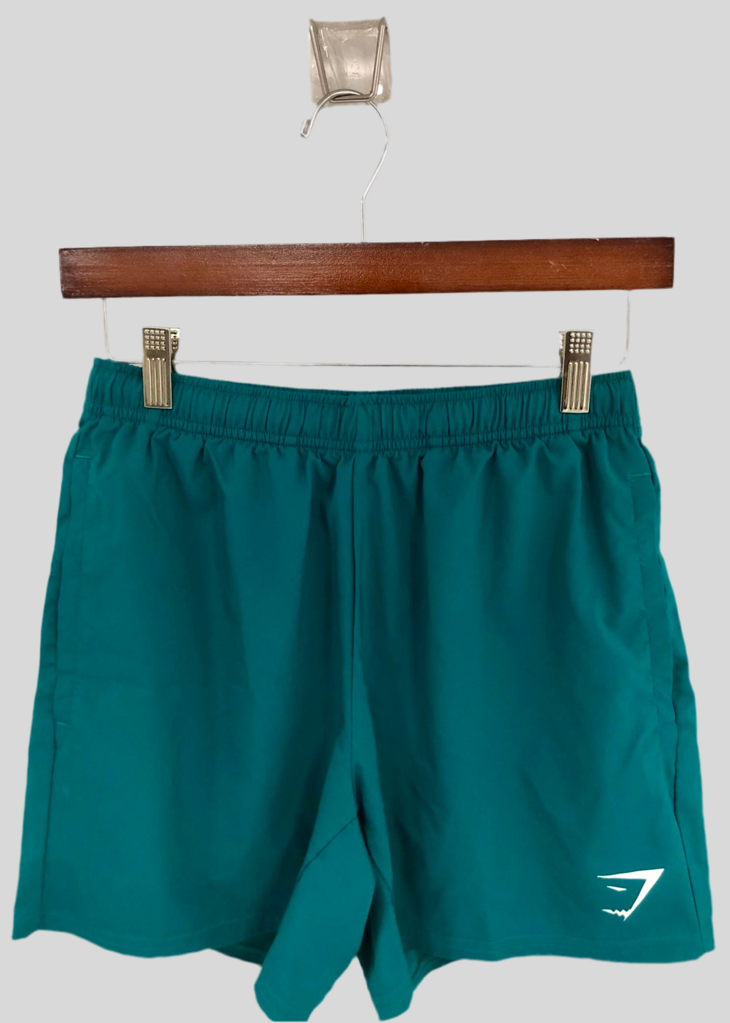 Short Deportivo Gymshark 🏋🏼‍♂️ Tela performance color verde esmeralda talla S