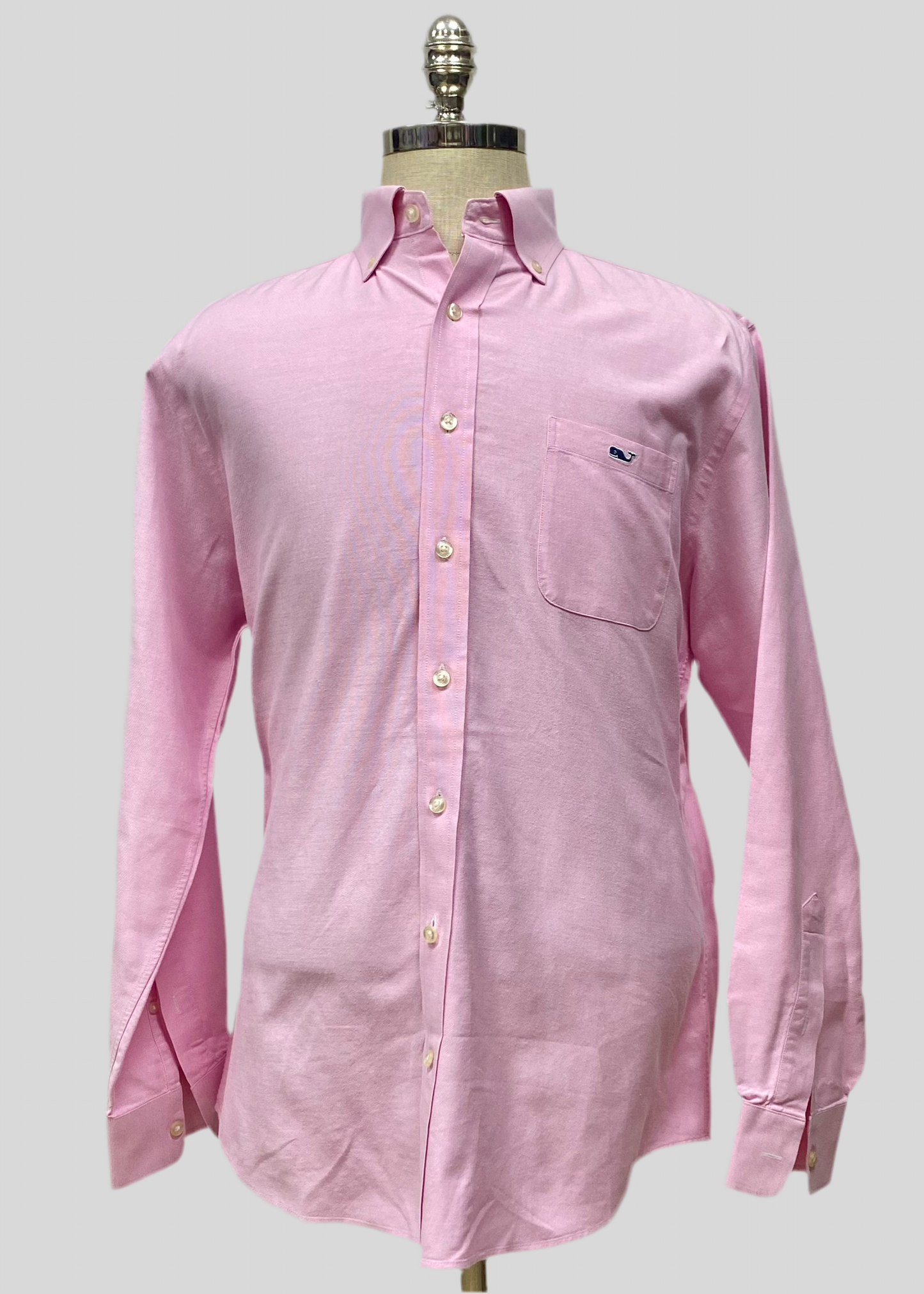 Camisa de botones Vineyard Vines 🐳 Oxford Color rosado claro Talla L Entalle Slim Fit