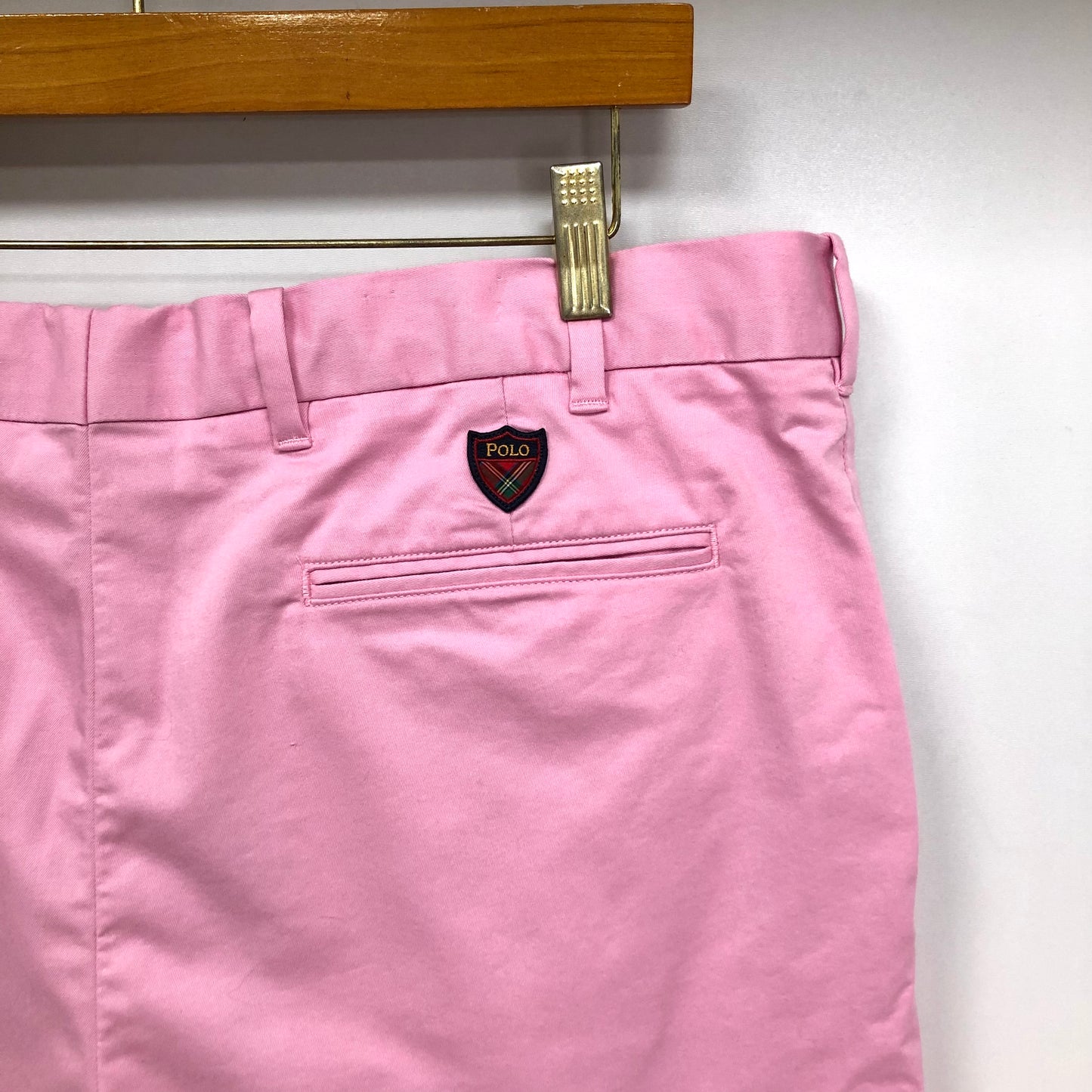 Short Casual Polo Ralph Lauren color rosado claro Talla 36