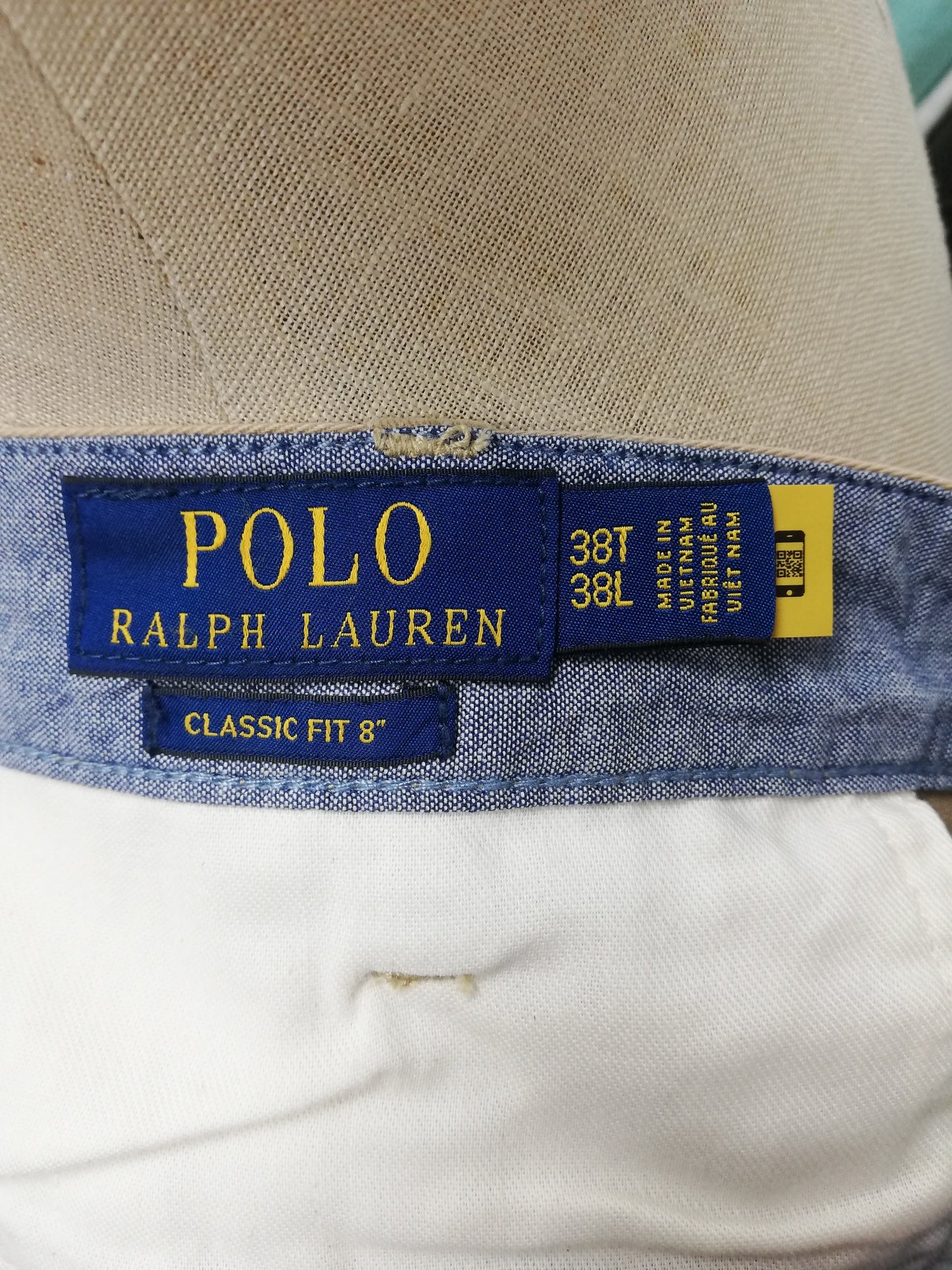 Short Casual Polo Ralph Lauren color Kaki Talla 38 Entalle Clásico de 8”