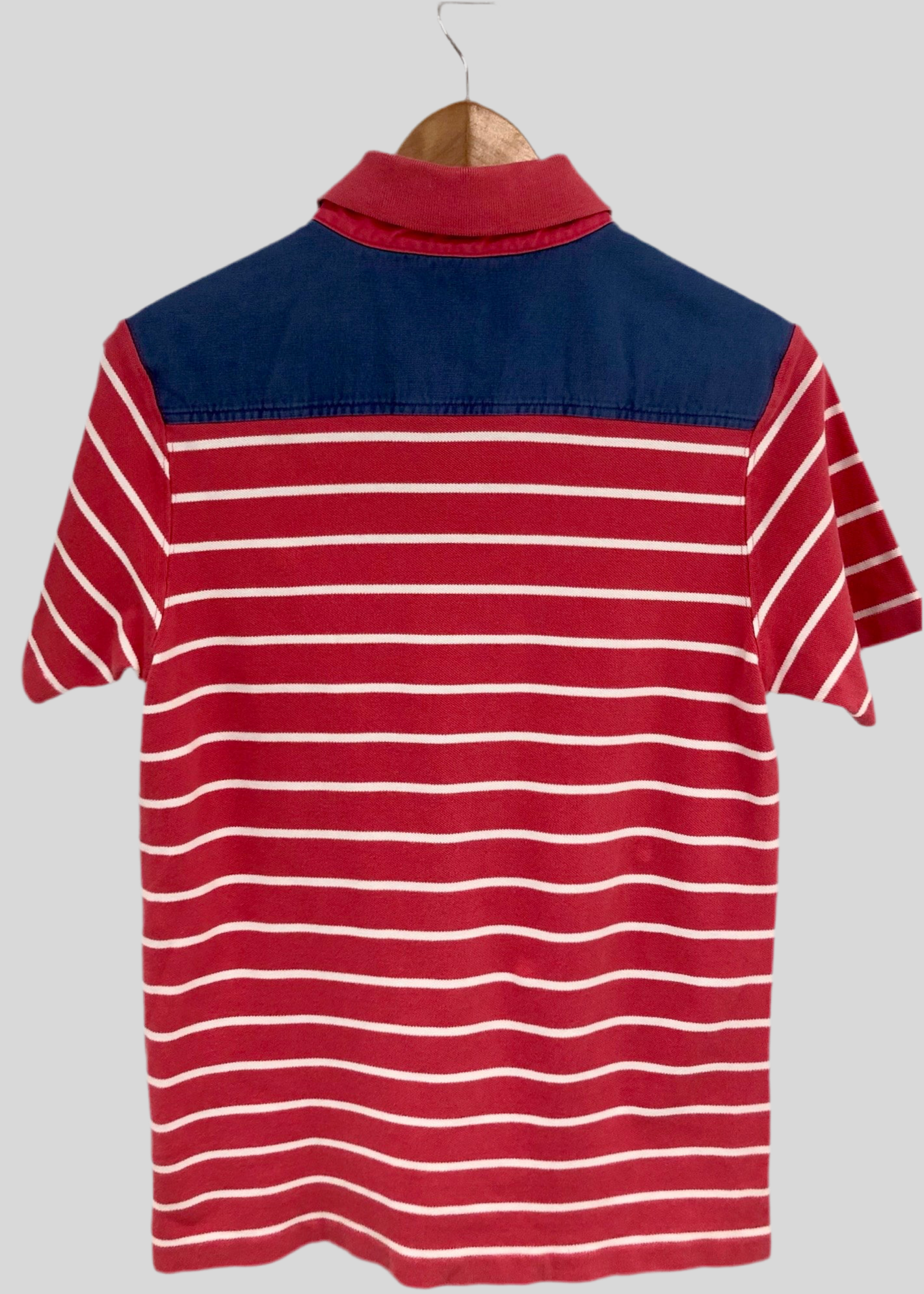 Camiseta Polo de niño Vineyard Vines 🐳 color rojo con rayas blancas Talla L (16) Entalle Regular