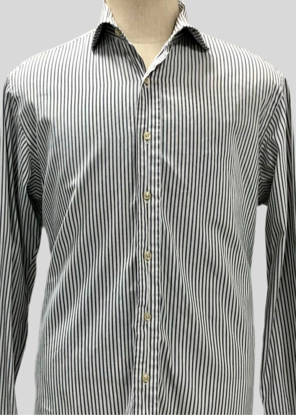 Camisa de botones Polo Ralph Lauren 🏇🏼 color blanco de rayas en negro Talla L Entalle Regular