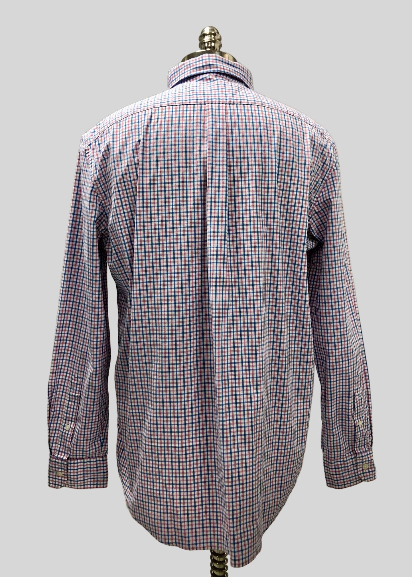 Camisa de botones Vineyard Vines 🐳 de cuadros en color rosado, azul y blanco Talla L Entalle Clásico