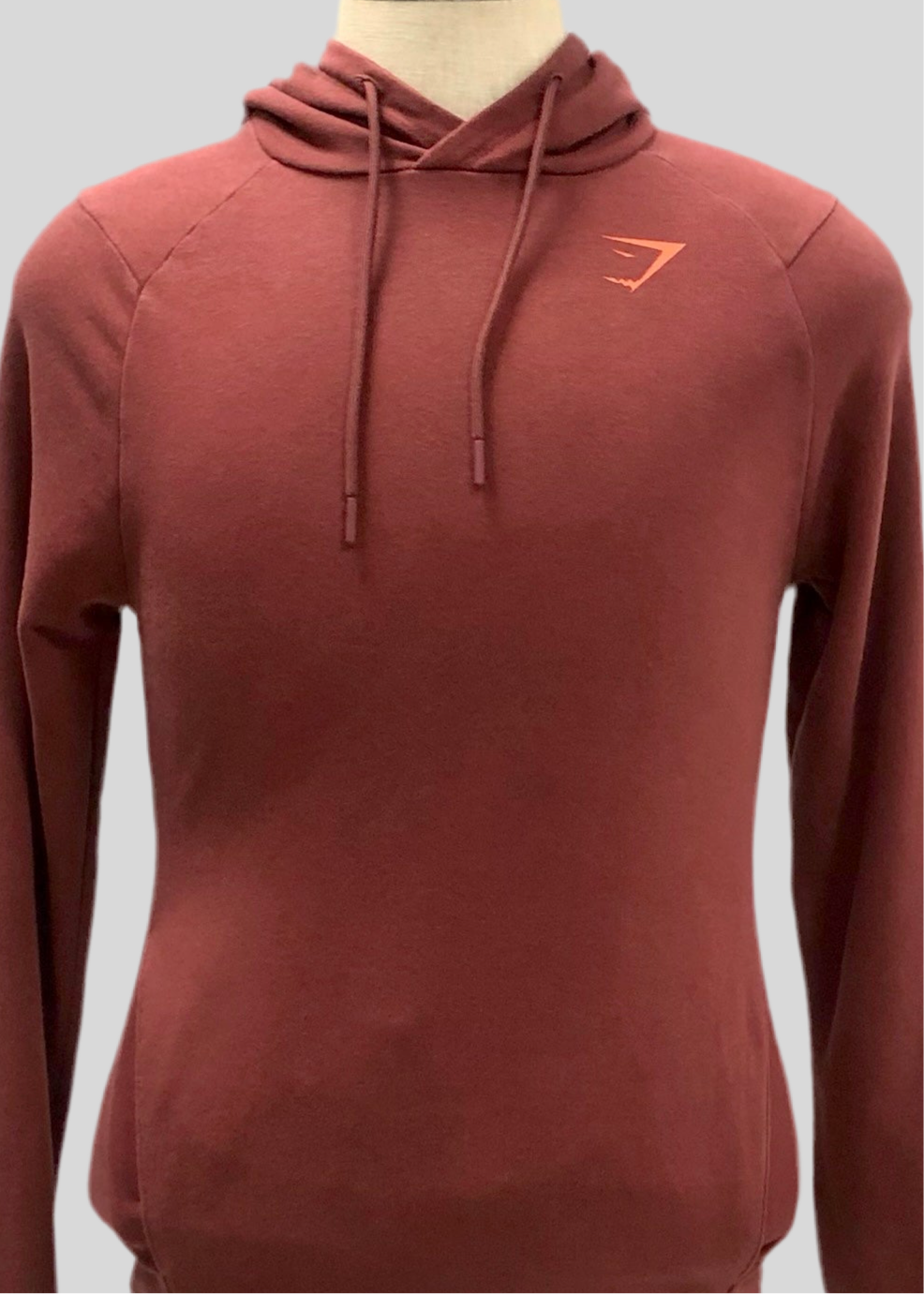 Sudadera Hoodie con capucha Gymshark 🏋🏽 color rojo oscuro Talla XS