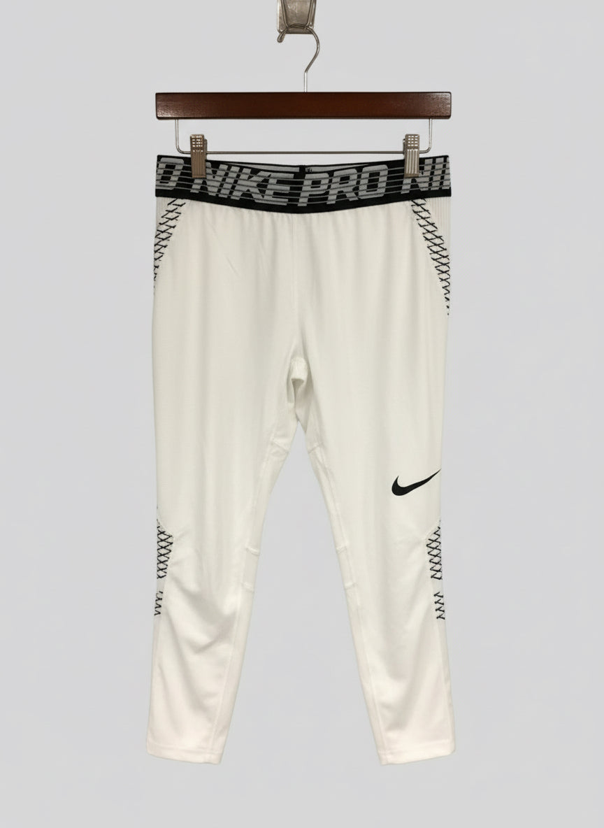 Mallas de entrenamiento licra Nike ✔️ Pro Dri-FIT 3/4 para hombre en Color blanco Talla XL