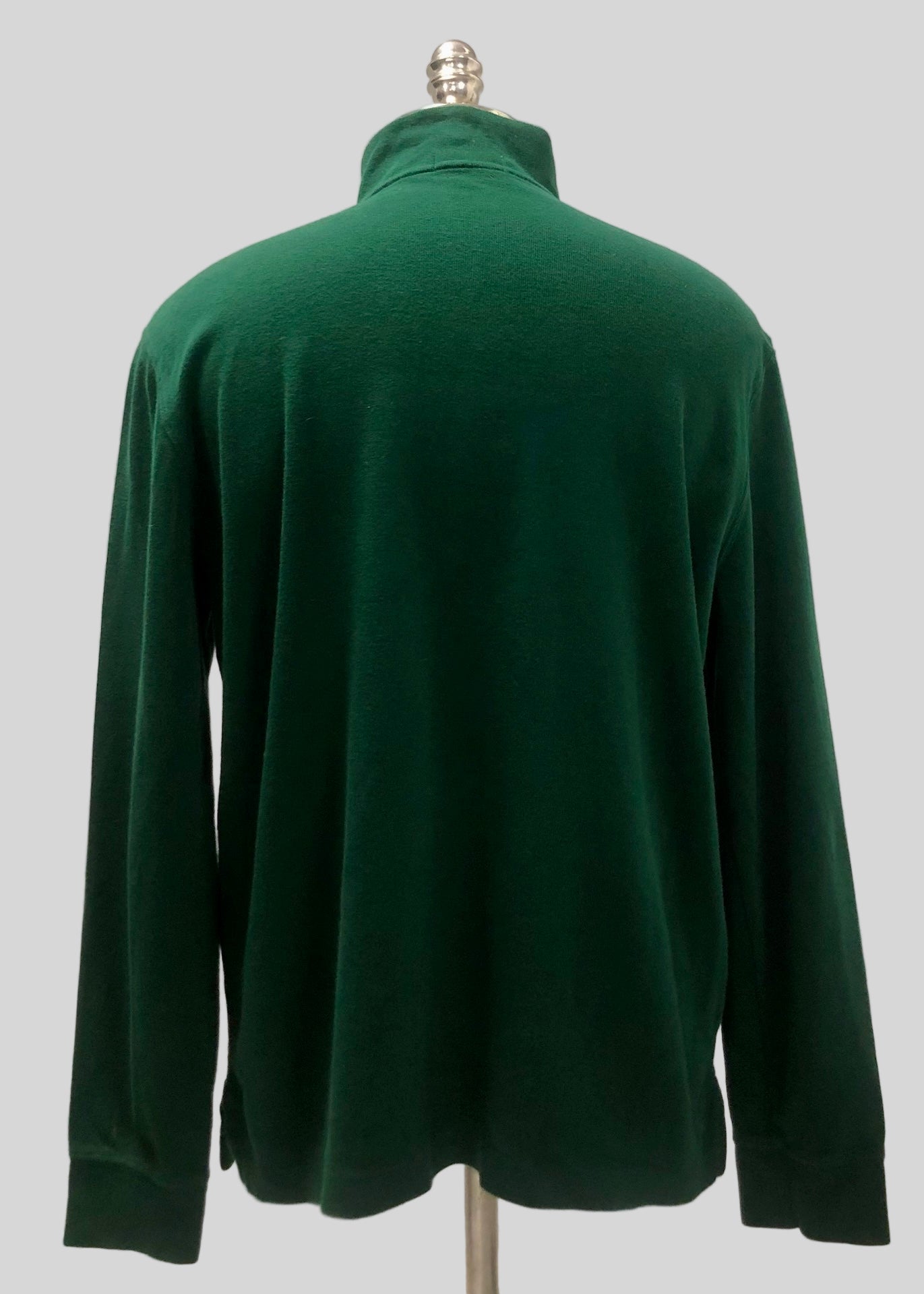 Sueter Jersey Polo Ralph Lauren 🏇🏼 color verde oscuro con logo multicolor Talla L