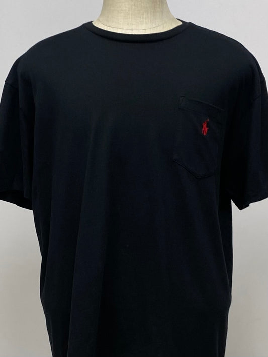 Camiseta cuello Redondo Polo Ralph Lauren 🏇🏼 color negro manga corta Talla XL Entalle Regular
