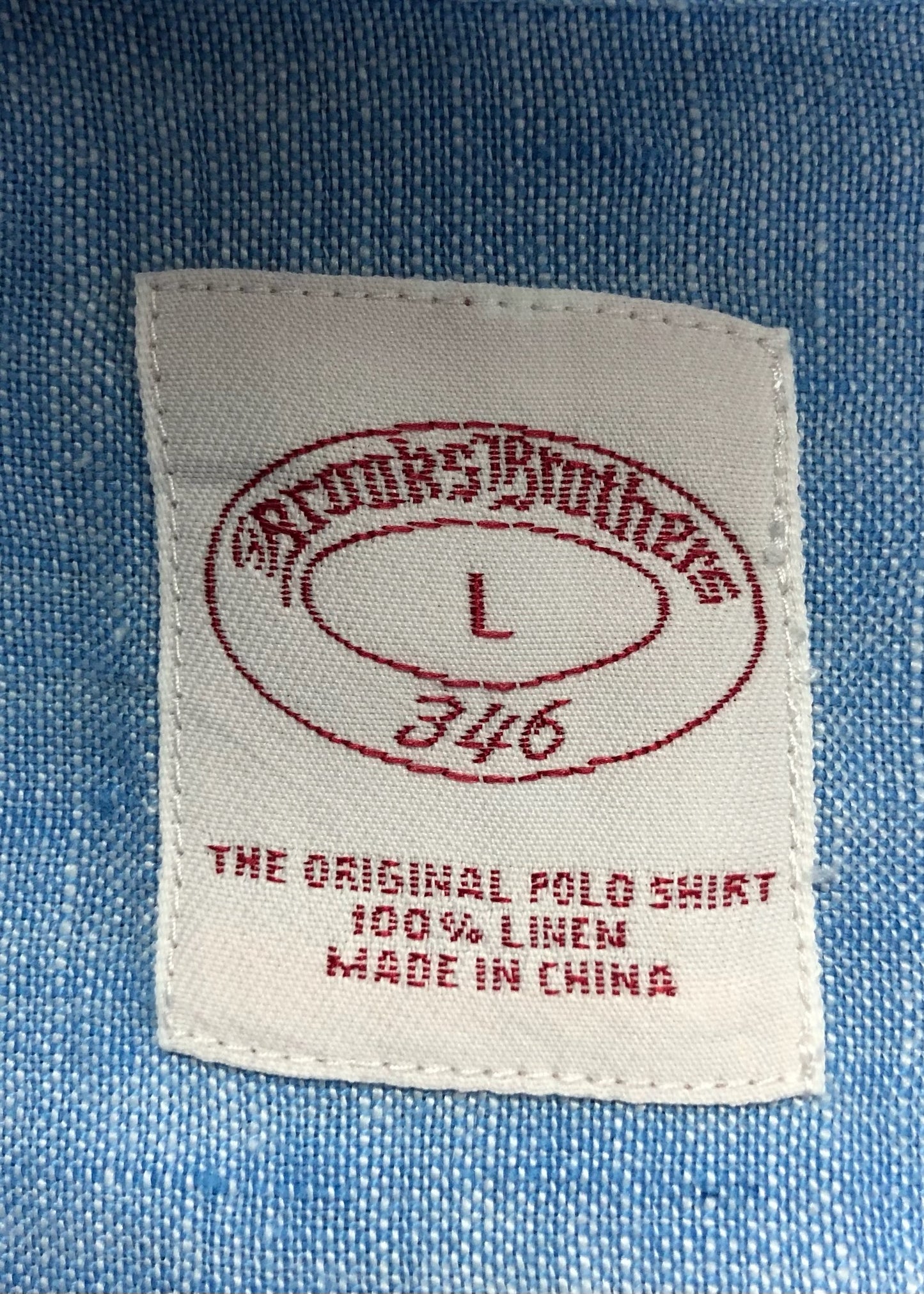 Camisa Brooks Brothers 🐑 De lino color celeste Talla XL Entalle Regular (ver descripción)