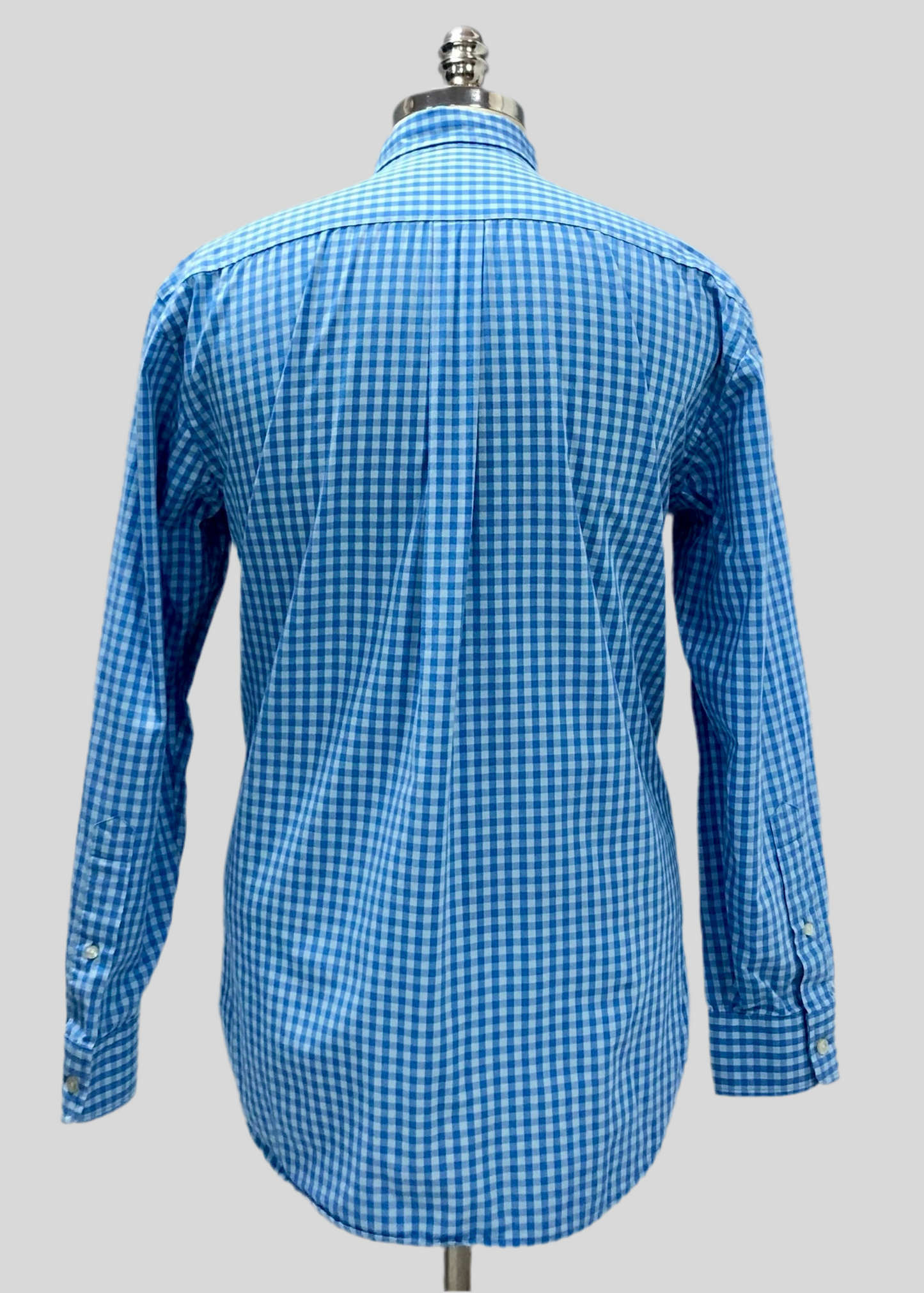 Camisa de botones Vineyard Vines 🐳 de cuadros gingham en color celeste y azul Talla M Entalle Regular