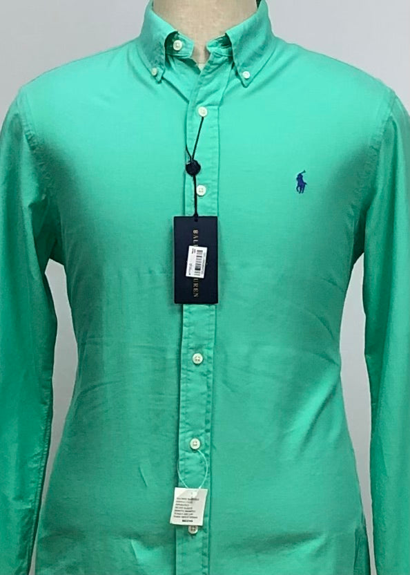 Camisa de botones Polo Ralph Lauren 🏇🏼  en color verde Talla M Entalle Regular (ver descripción)