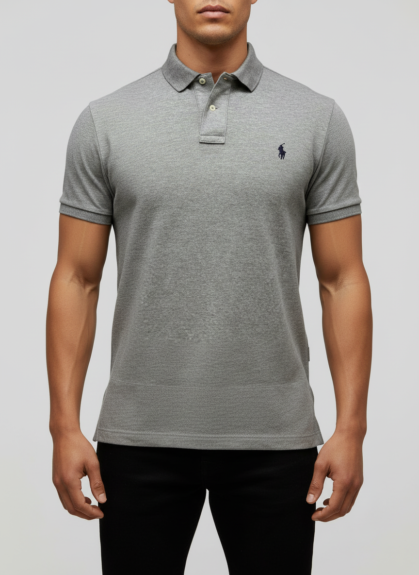 Camiseta Polo Ralph Lauren 🏇🏼color gris claro Talla L Entalle Regular
