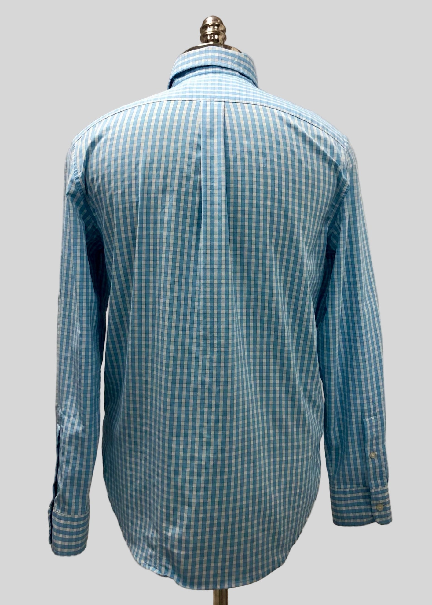 Camisa de botones Vineyard Vines 🐳 Performance de cuadros en color celeste y blanco Talla S Entalle Regular